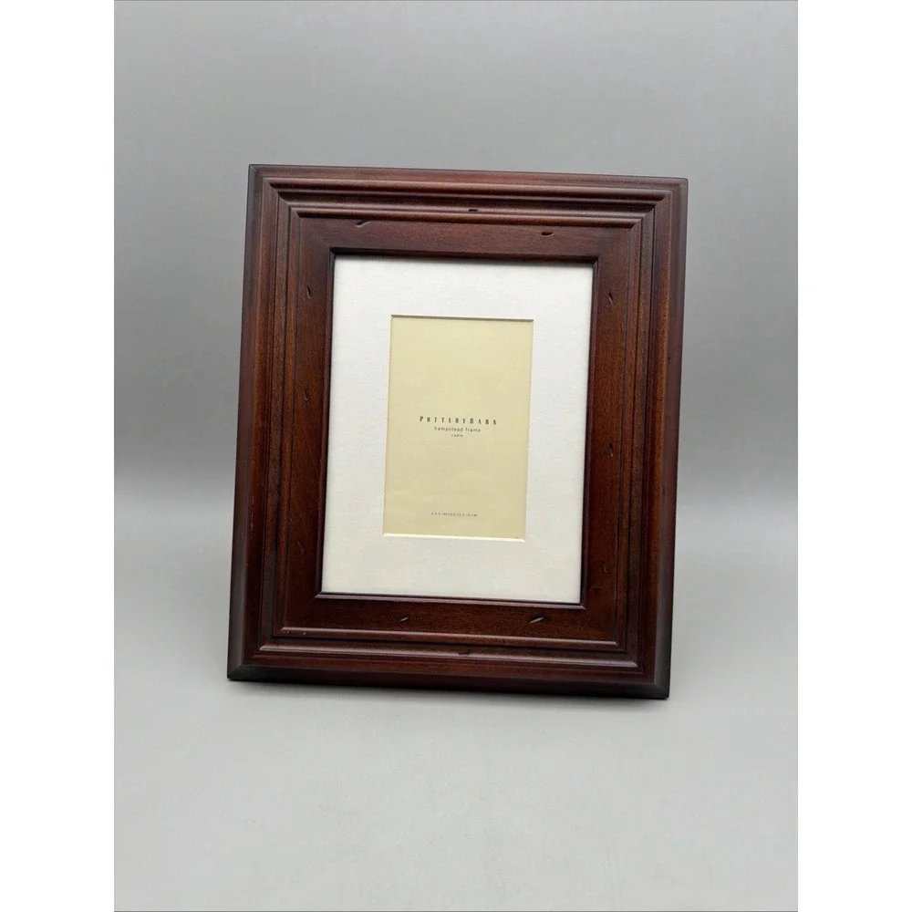 Pottery Barn Picture Frame Cambree Espresso Wood 3 Mats - 4x6 / 9x7 (w/o mat)